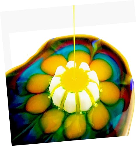 Miniatura 2 de EXCEART 24 piezas de taza de vertido de silicona floral de vertido divisores de taza para verter la taza de pintura para verter pintura taza floral