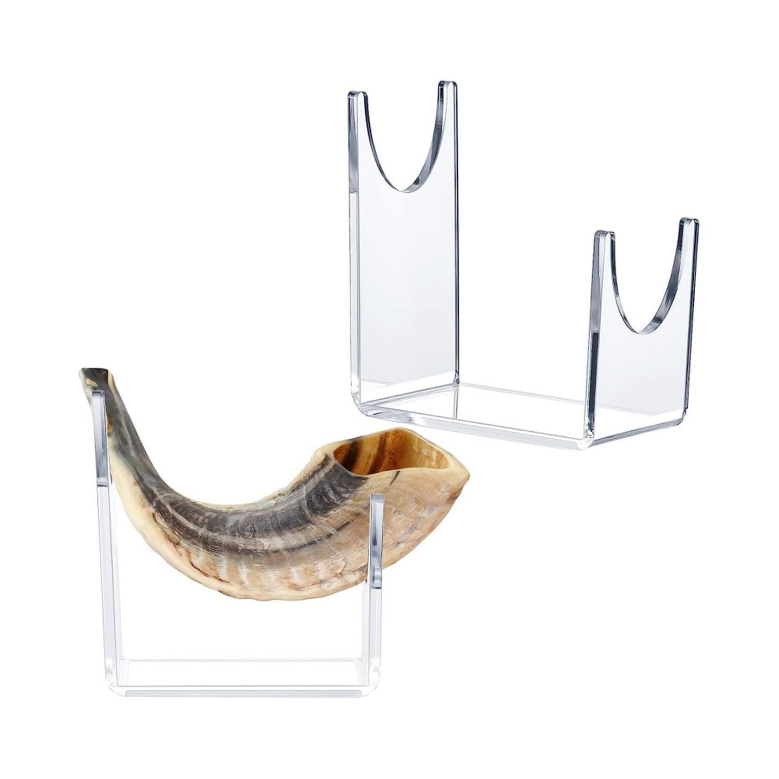 Acrylic Stand For Shofar Clear Shofar Stand Swords Holder Sturdy Shofar Horn Stand For Yemenite Shofars Swords Christmas Horn Display Stand Secure Support Structure