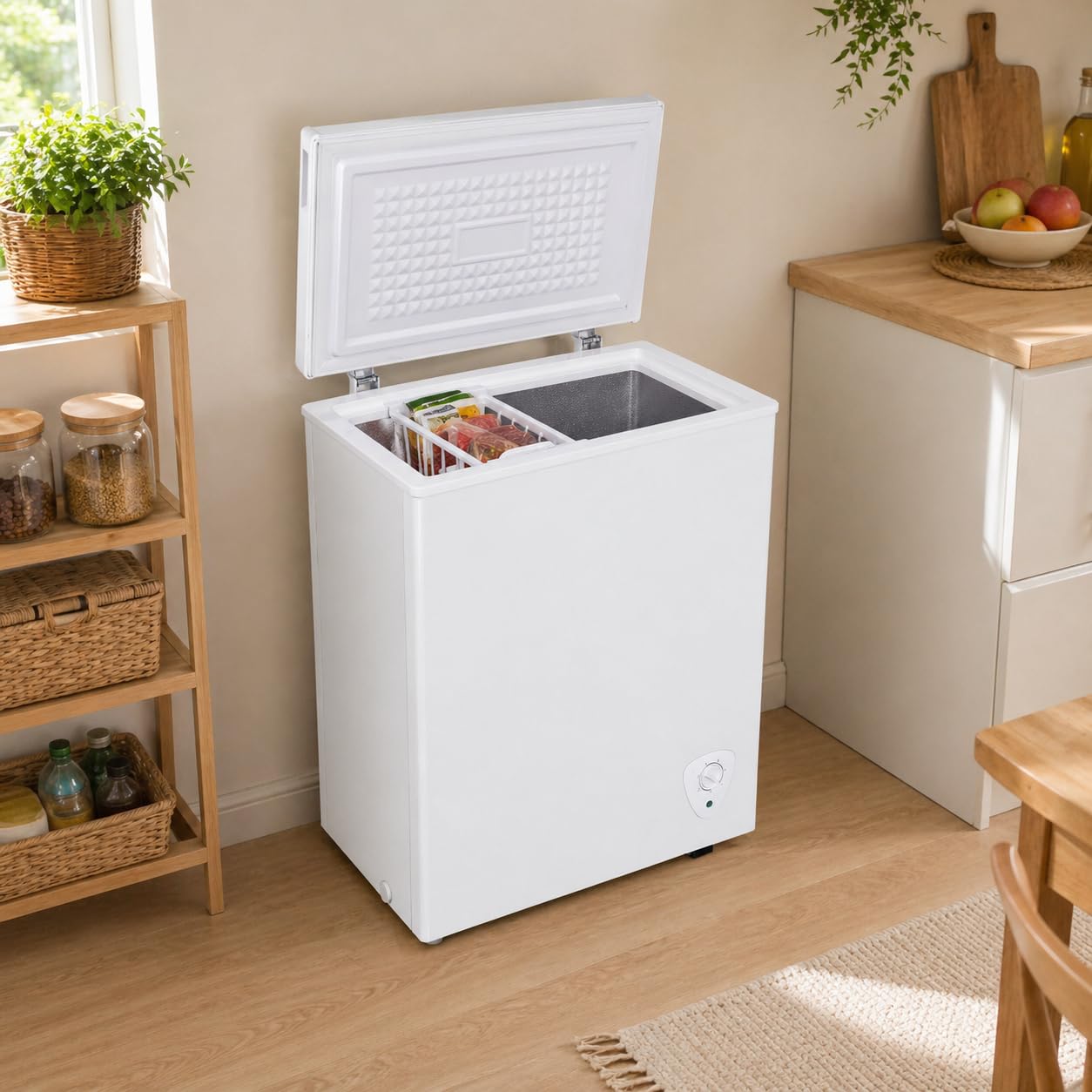 Amazon.co.jp: 冷凍庫 250L/300L | ホワイト 上開き | 大容量 チェスト