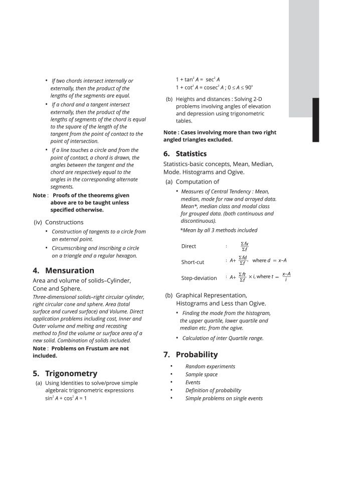 Arihant ICSE Sample Question Papers Class 10 Mathematics Book for 2024 Board Exam 4