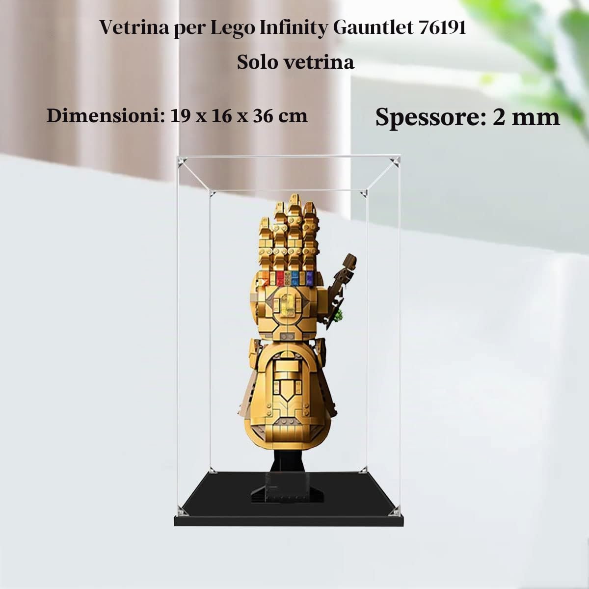 Teca Vetrina Espositiva per Lego Guanto dell’Infinito 76191 76223