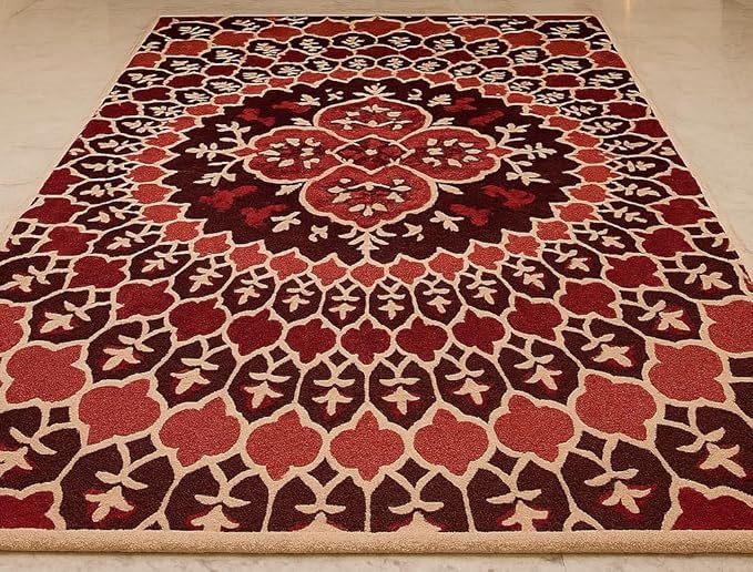 Image of Luxurious Tufted Woolen Carpet Collection Size 10 X 12 Feet (Color-Multi)