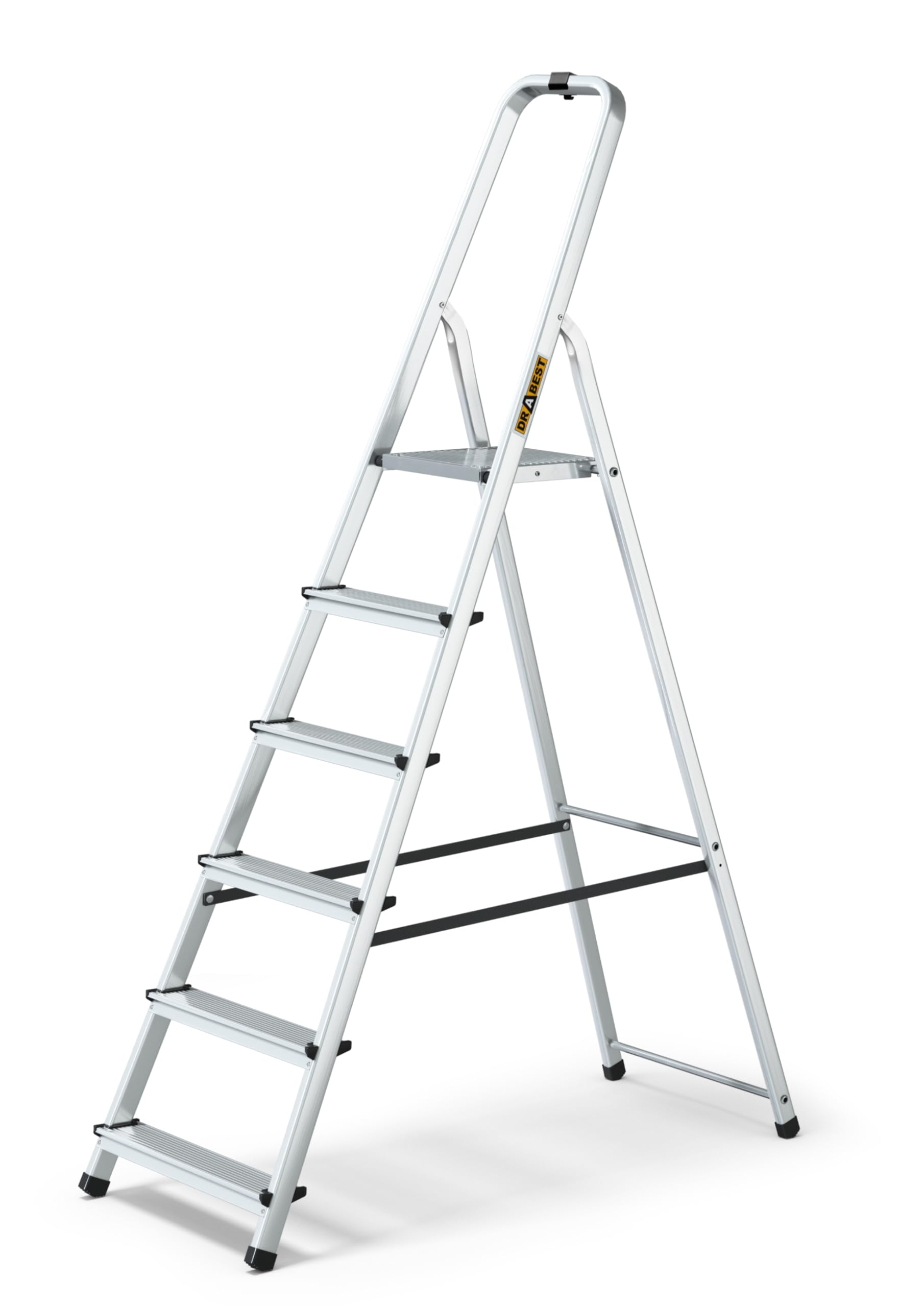 Escabeau 6 marches robuste en aluminium de construction durable