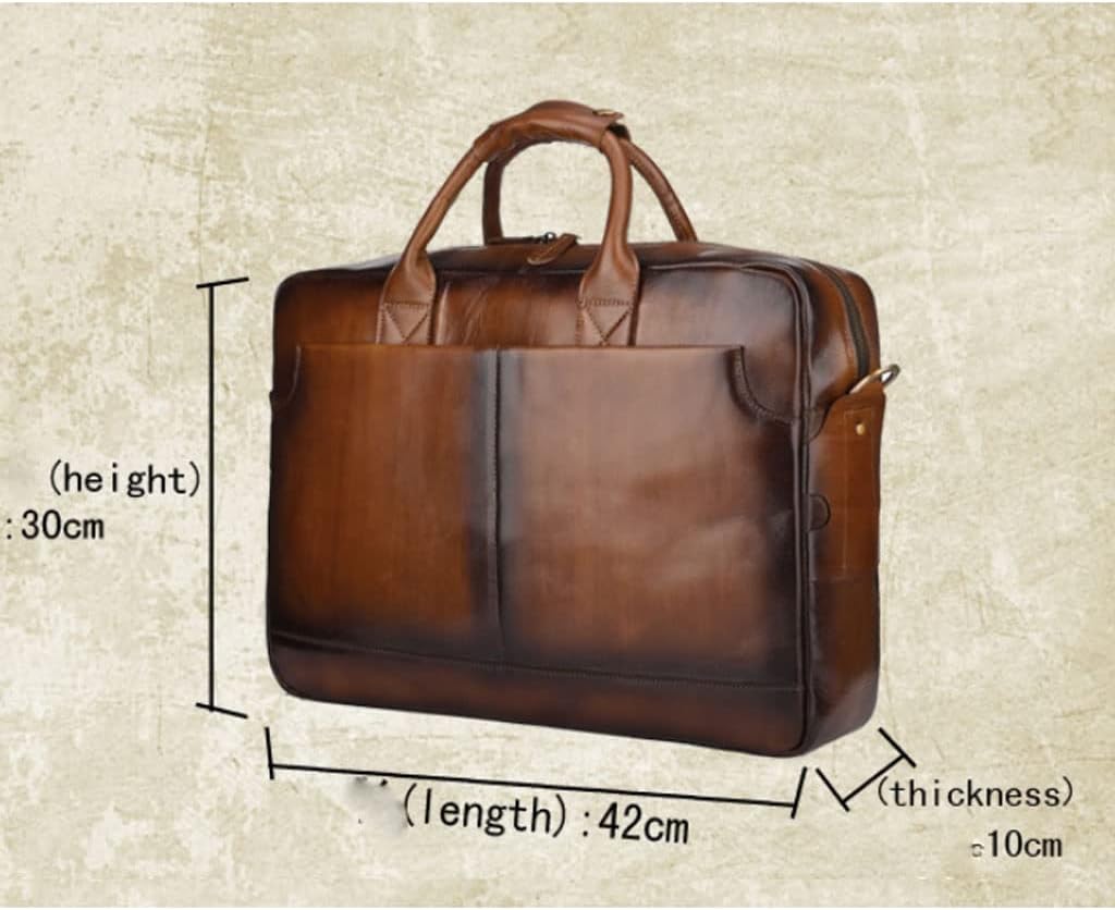 Men's Handbag Shoulder Leather Laptop Bag Briefcase Men's Messenger Bag