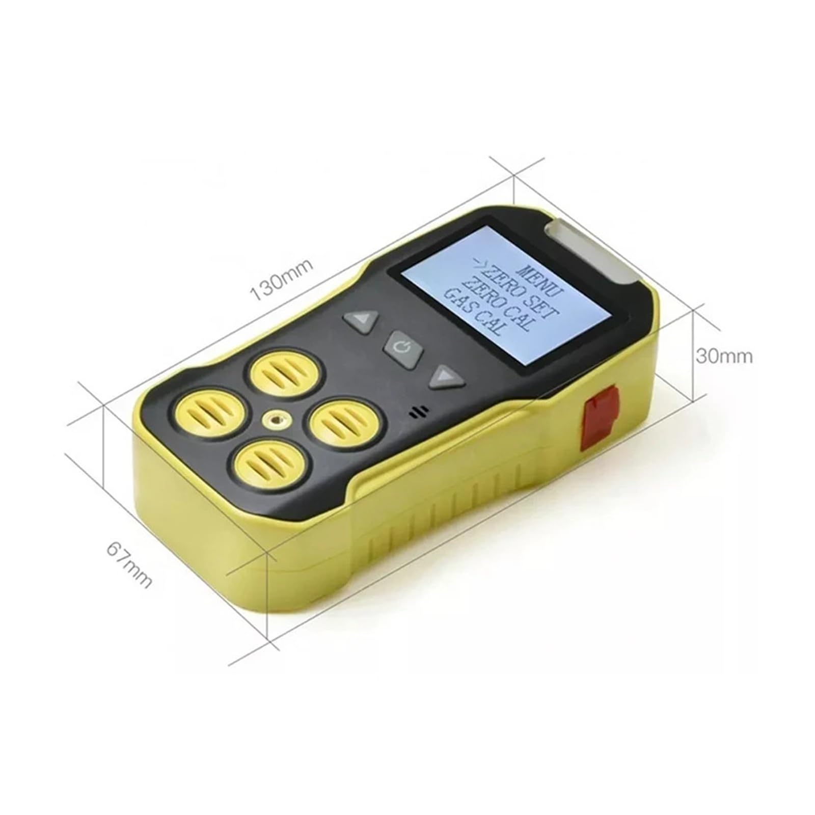 Détecteur de gaz Portable 4 en 1 avec écran LCD (O2, H2S, CO, Lie) - Testeur de fuites de gaz combustibles for Le Travail et la Maison Surveillance Rapide