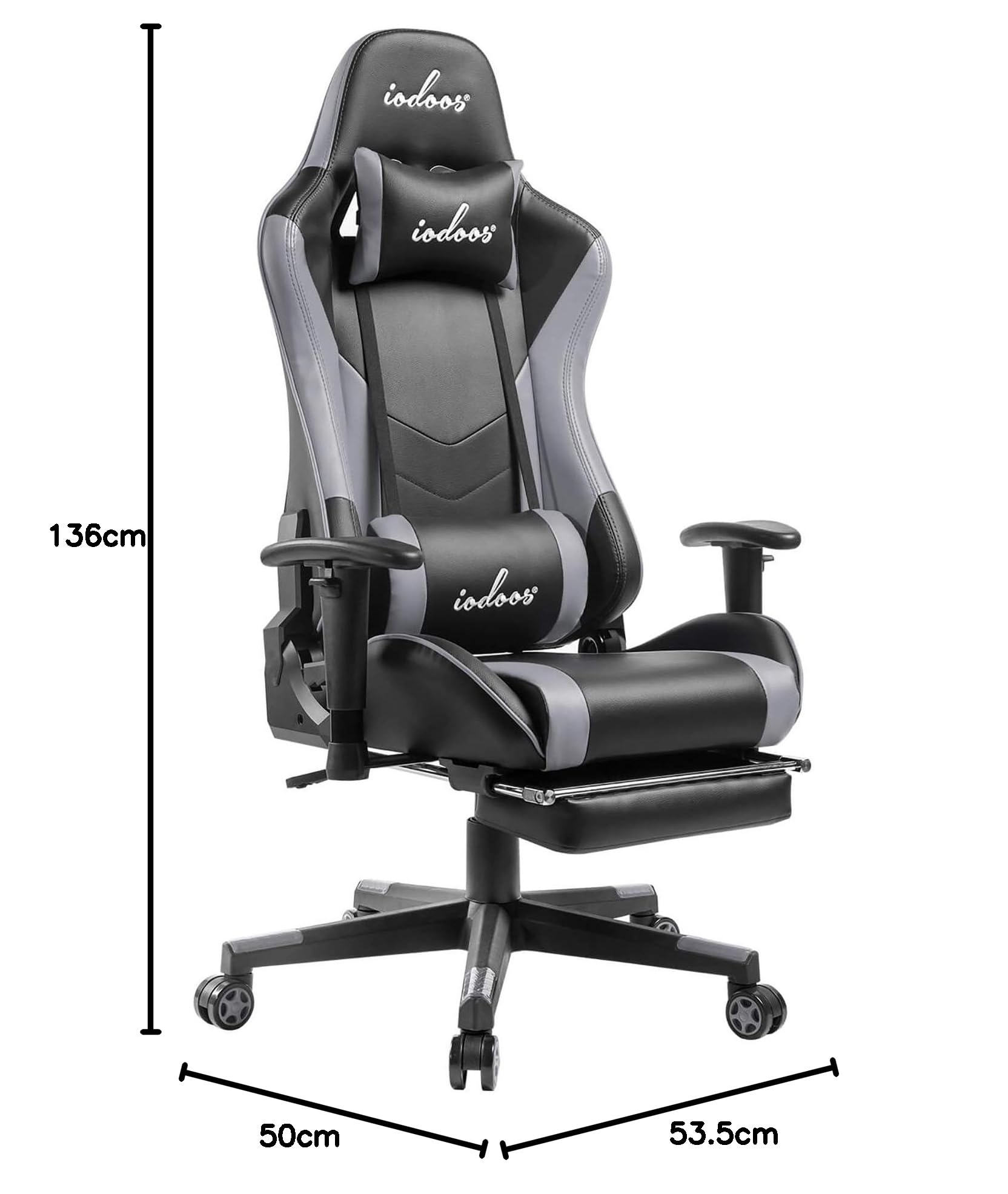 Amazon.co.jp: IODOOS ゲーミングチェア オットマン付き gaming chair 