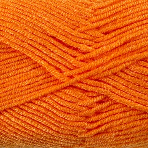Image of Cloud Touch Baby - DK Weight Soft Anti-Pilling Yarn for Baby Clothes, Blankets & Amigurumi Crochet & Knitting, 90% Acrylic 10% Viscose derived from Bamboo, 3.53 Oz / 262 Yards (Orange, 1 Pack)