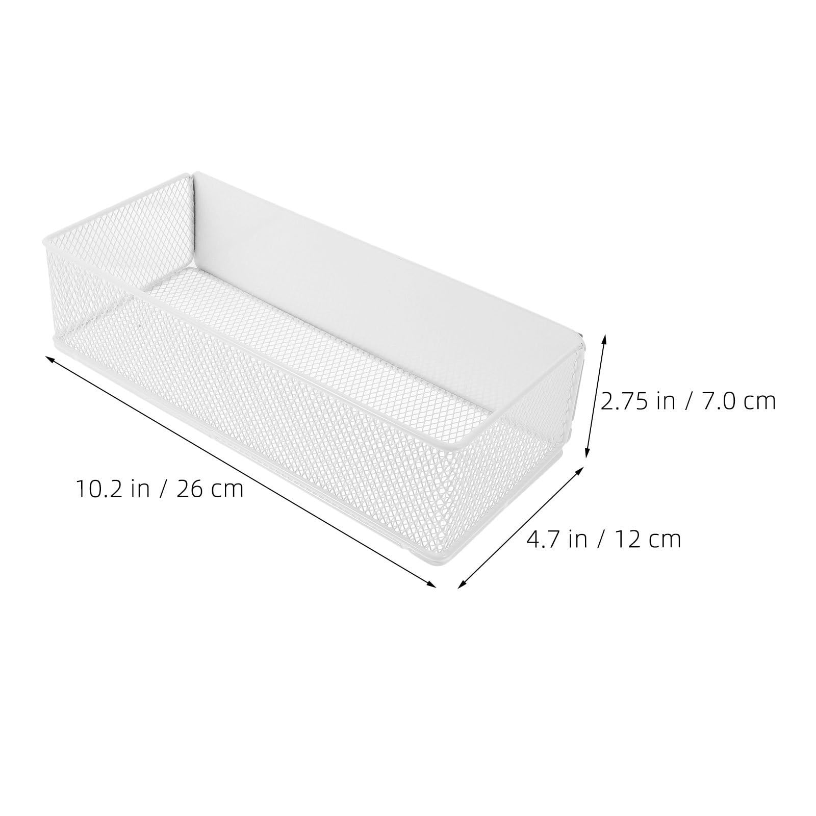 2 Piezas Organizador Magnético para Nevera de Hierro Blanco,