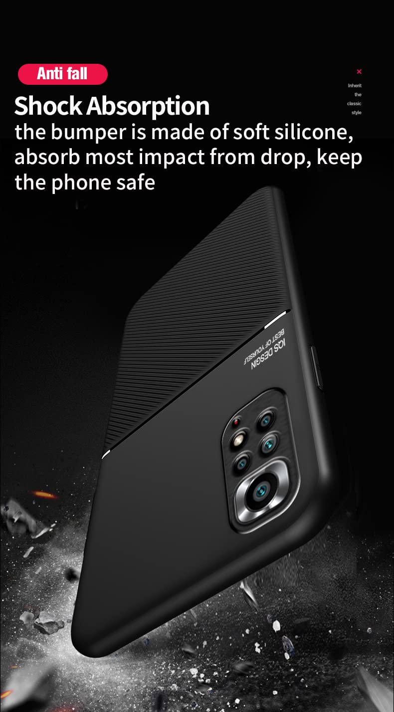 TIANCI Cover per Xiaomi Poco F3/Mi 11i, Case Texture Antiscivolo e Antiurto, [Pelle PU Delicata Sulla Pelle] [TPU Ultrasottile] Custodia per Xiaomi Poco F3/Mi 11i-Blu