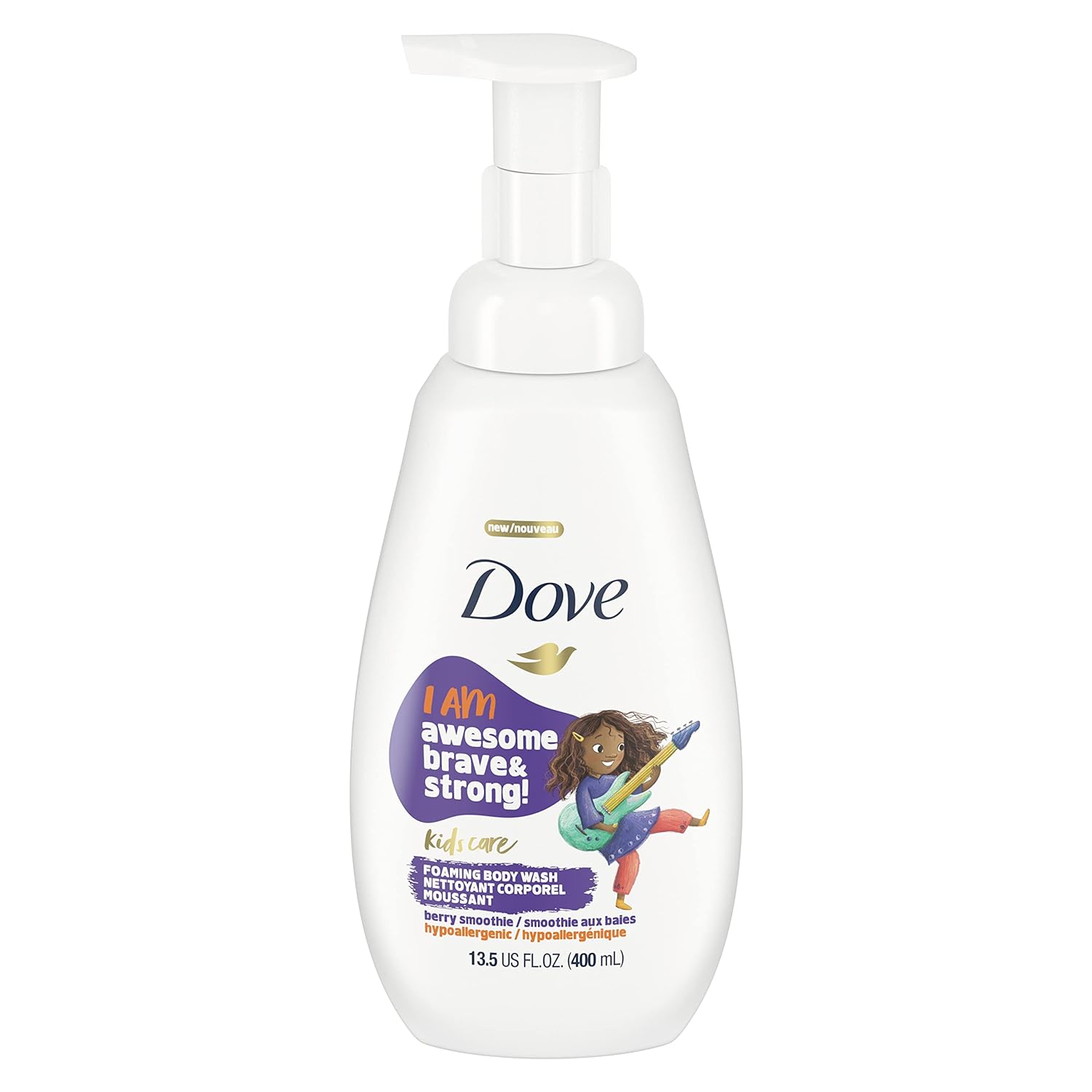 Product image of Dove Kids Care Foaming Body Wash For Kids Berry Smoothie Hypoallergenic Skin Care 13.5 oz