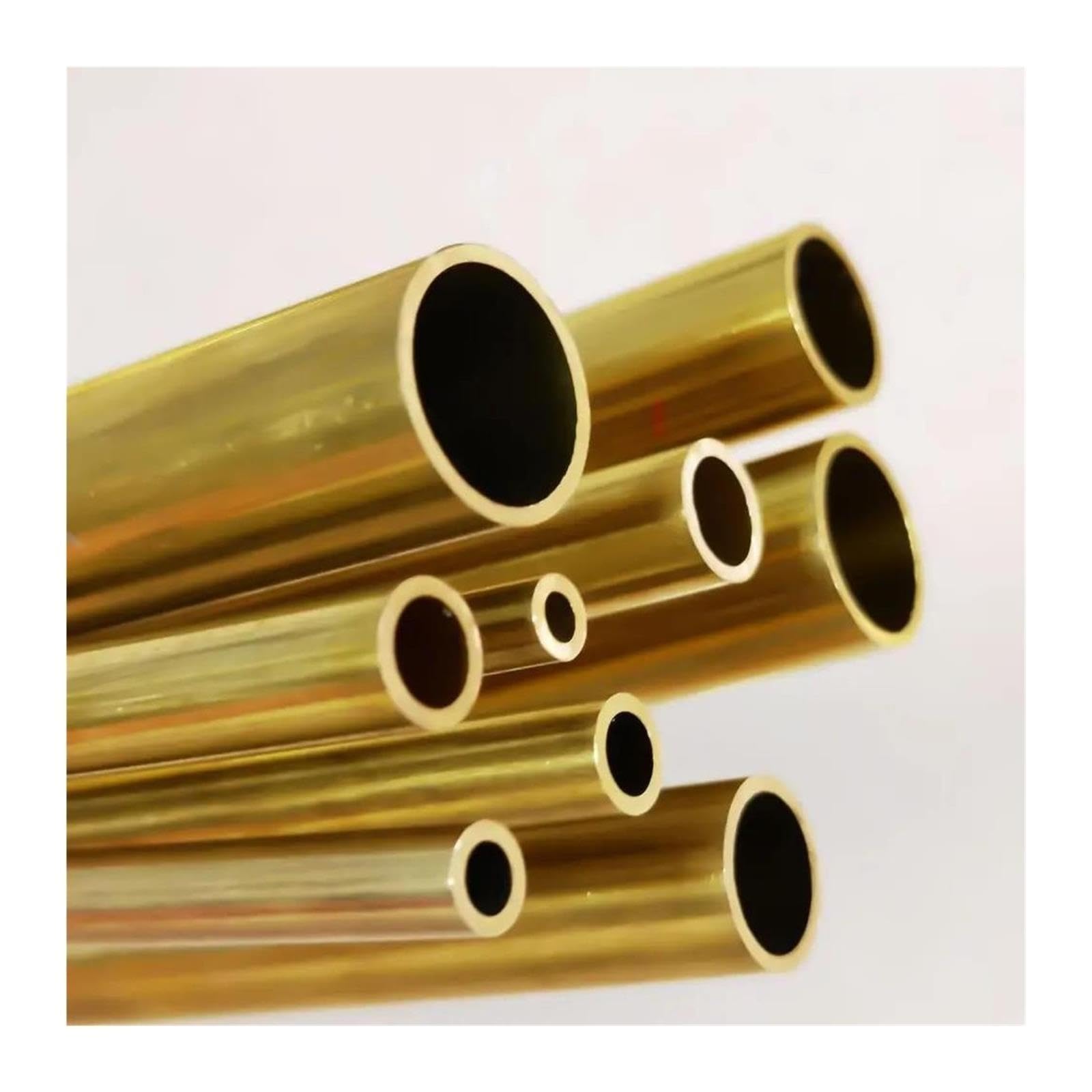 Brass Alloy Straight Round Tube OD 16‑38mm Length 300‑500mm