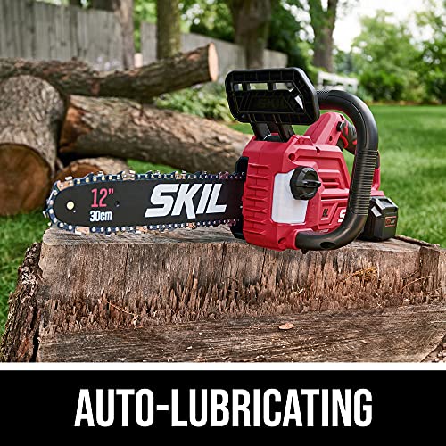 Skil CS4562B-10 Pwr Core 20 Brushless 20V 12'' Handheld Lightweight Chainsaw Kit thumb #5