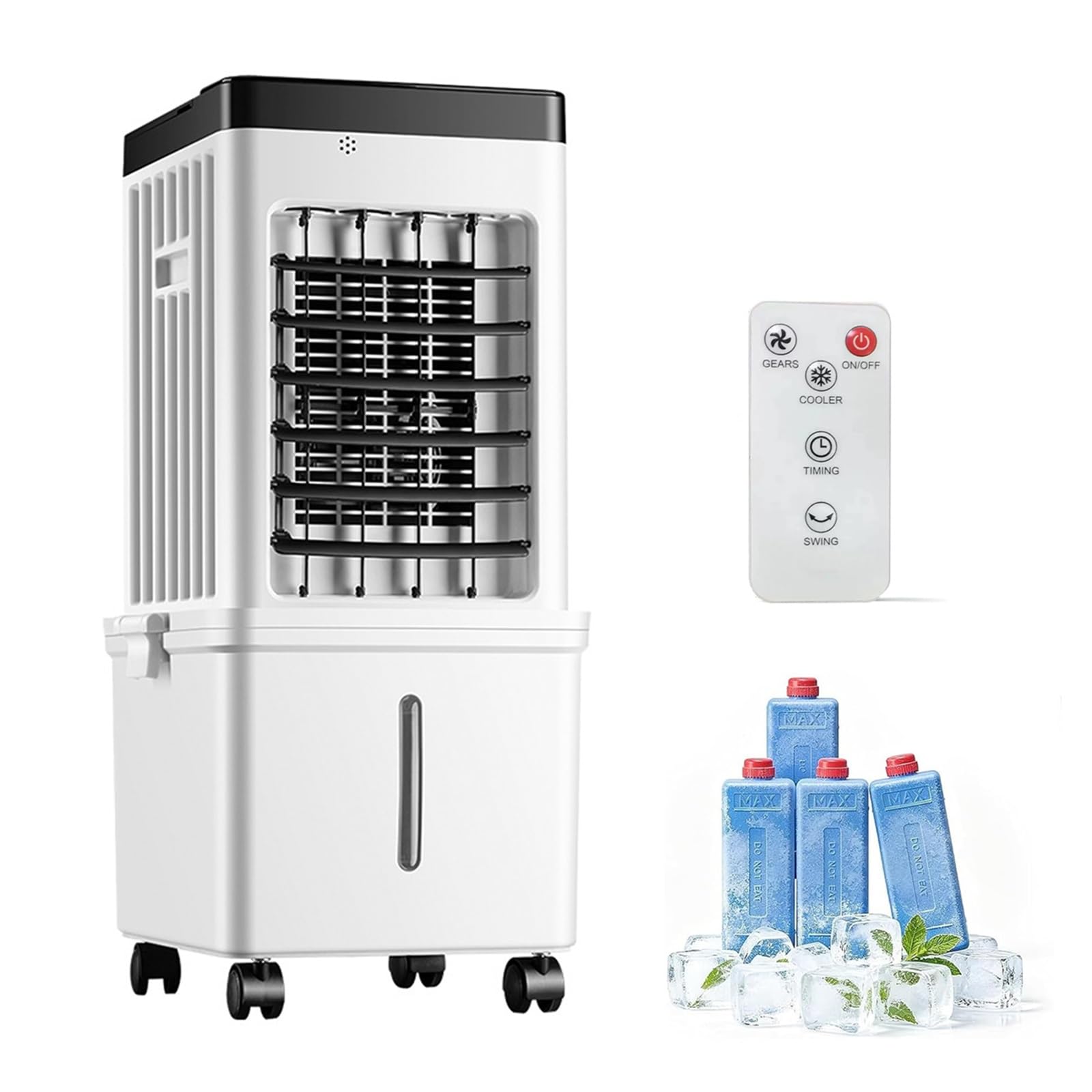Windowless Portable Air Conditioners with Remote, Swamp Cooler w/7.5H Timer