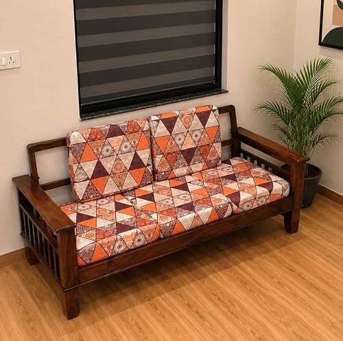 ohello® Stretchable/Spandex Printed Sofa Slip Cover, Pack of 5 Sofa seat Covers can use for livingroom, Couch, Wooden Sofas & Offices (Multicolor, SSC_901)