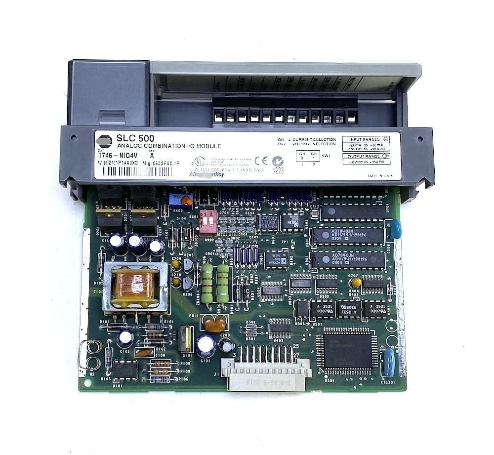 VDOQTLJT 1746-NIO4V SLC 500 Analog Output Input Module 1746NIO4V PLC Sealed in Box 1 Year Warranty