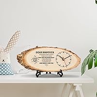Vista 6 de BeauGift Regalos para hermano, reloj de madera de regalo para hermanos de hermanas, hombres, amigos, regalo de cumpleaños de Navidad para hermanos