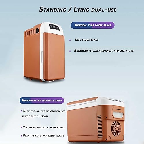 Miniatura 3 de HELOU Mini refrigerador compacto de 8 litros para dormitorio, oficina, automóvil, dormitorio, refrigerador portátil para el cuidado de la piel con