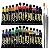 künstlerbedarf acrylfarben Bequeme Verwendung - Jede Farbtube ist mit Farbnamen, Lichtechtheit, Transparenz und Nummer gekennzeichnet, sodass Sie die gewünschte Farbe leicht finden können.