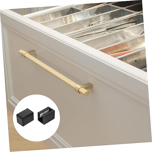 Miniatura 7 de Beaupretty 4 protectores de esquina de silicona transparente para armarios y cajones, protectores de seguridad transparentes en forma y asas rectas,