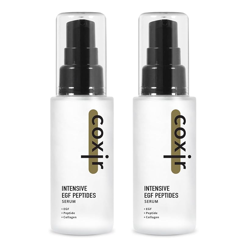 Sérum facial coxir Intensive EGF Peptides com peptídeos GHK-Cu, 50 mL, pacote com 2