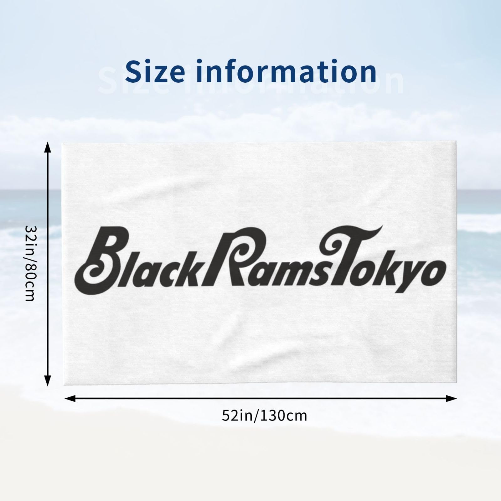 J.S.B. ブラックバスタオル フリーサイズ　ビーチタオル Amazon｜リコーブラックラムズ東京 バスタオル ビーチタオル 大判 80