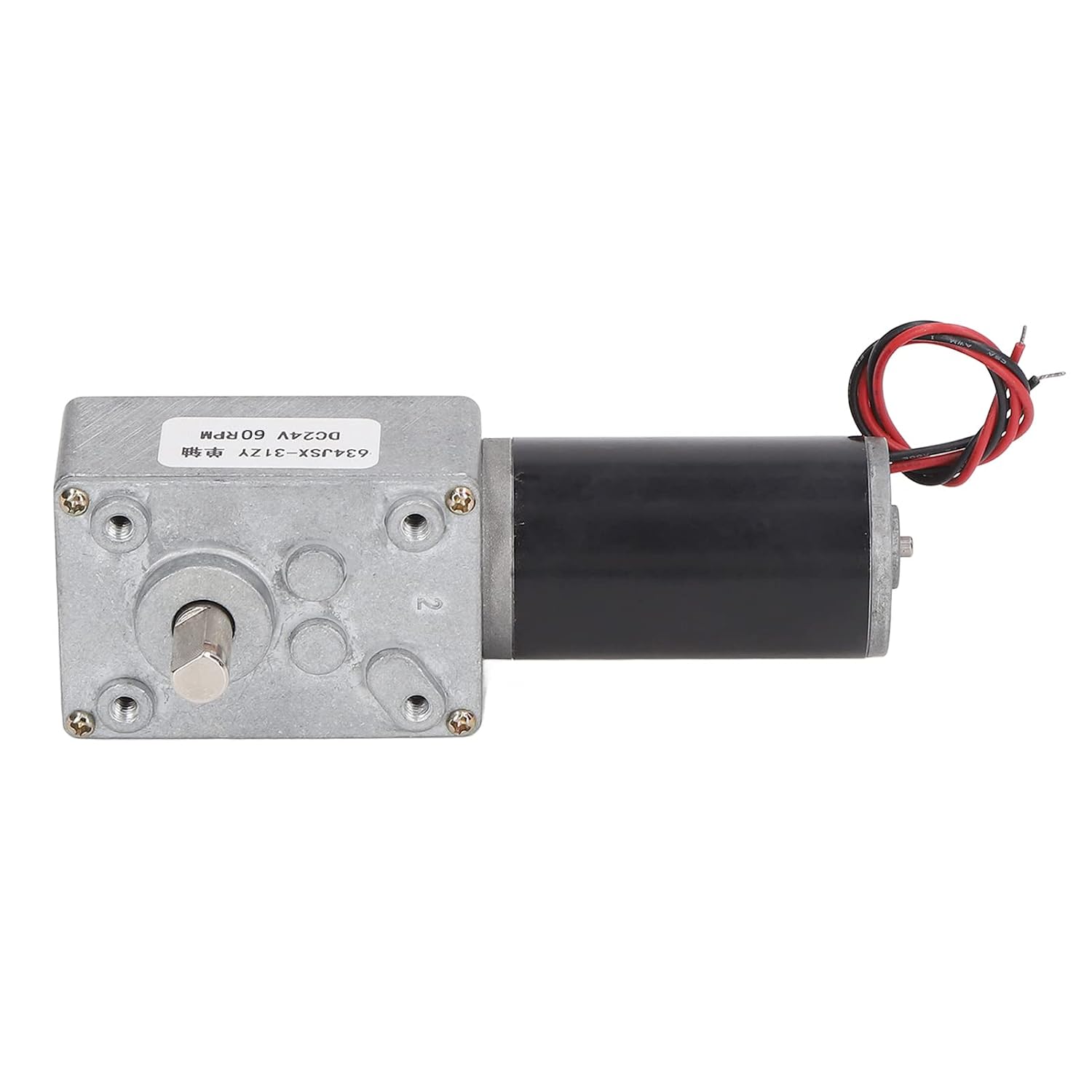 Silnik z przekładnią redukcyjną o Wysokim Skręcie, z Odwracalnym Pojedynczym Wałem, do Modeli Samolotów Napięcie Znamionowe Stop Aluminium DC24V (60 obr./min)