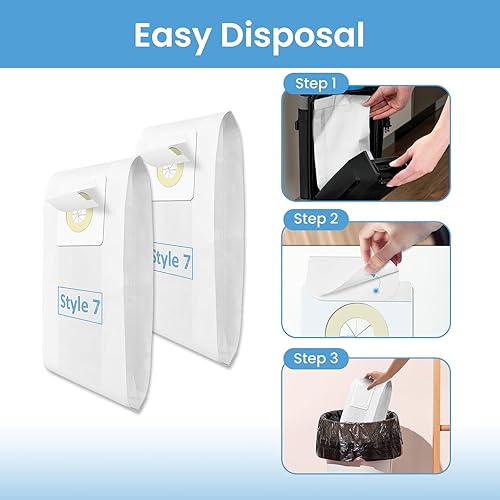 Miniatura 6 de Paquete de 24 bolsas de vacío estilo 7 compatibles con aspiradoras Bissell Power Force 1739 3522 3525 71Y7 3554 3545 6592 3550 3553 Series, repuesto