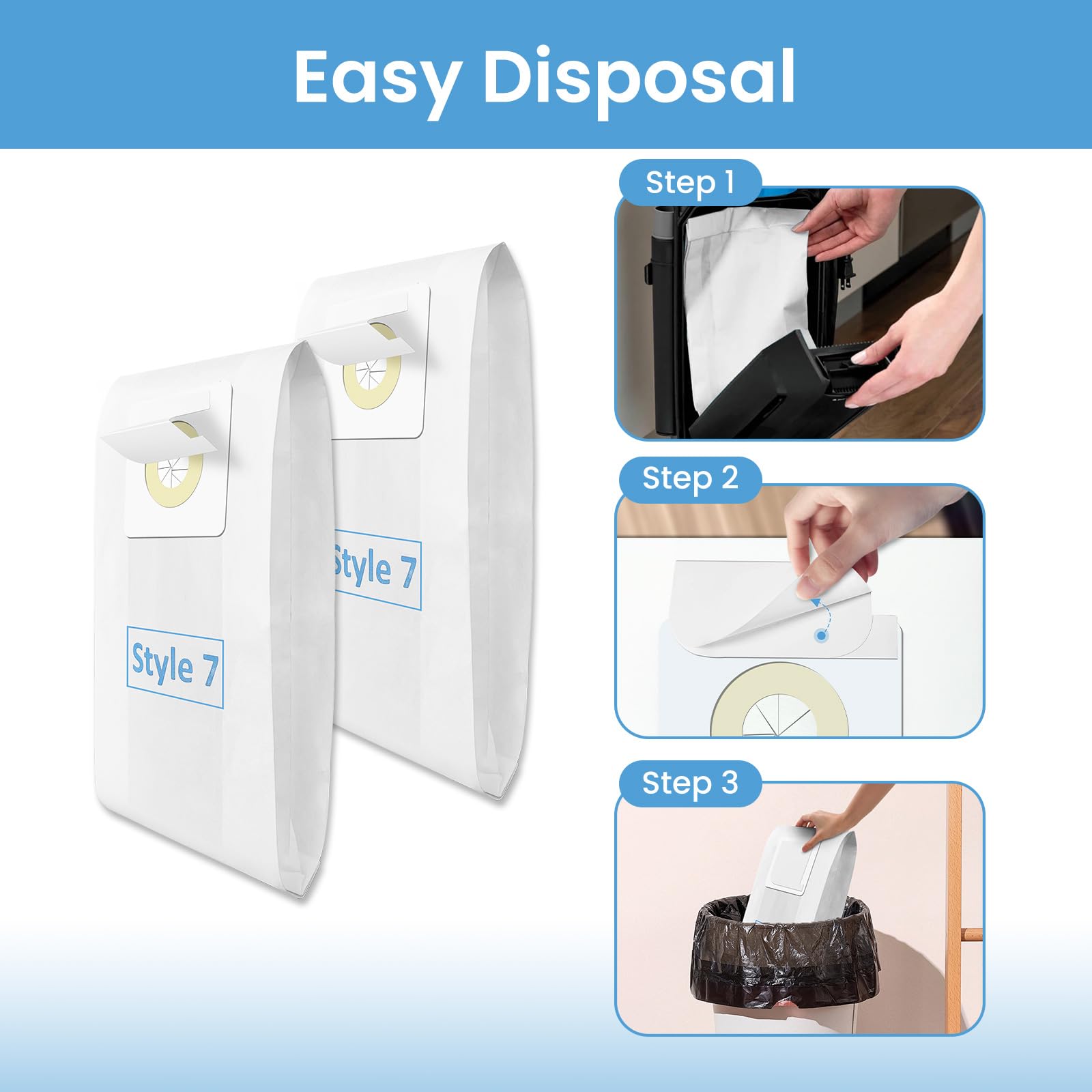 Vhbw 10x Bolsa Aspiradora Compatible Con Hanseatic IX Vac 1600, Sweety, 410.771, 566.935, 567