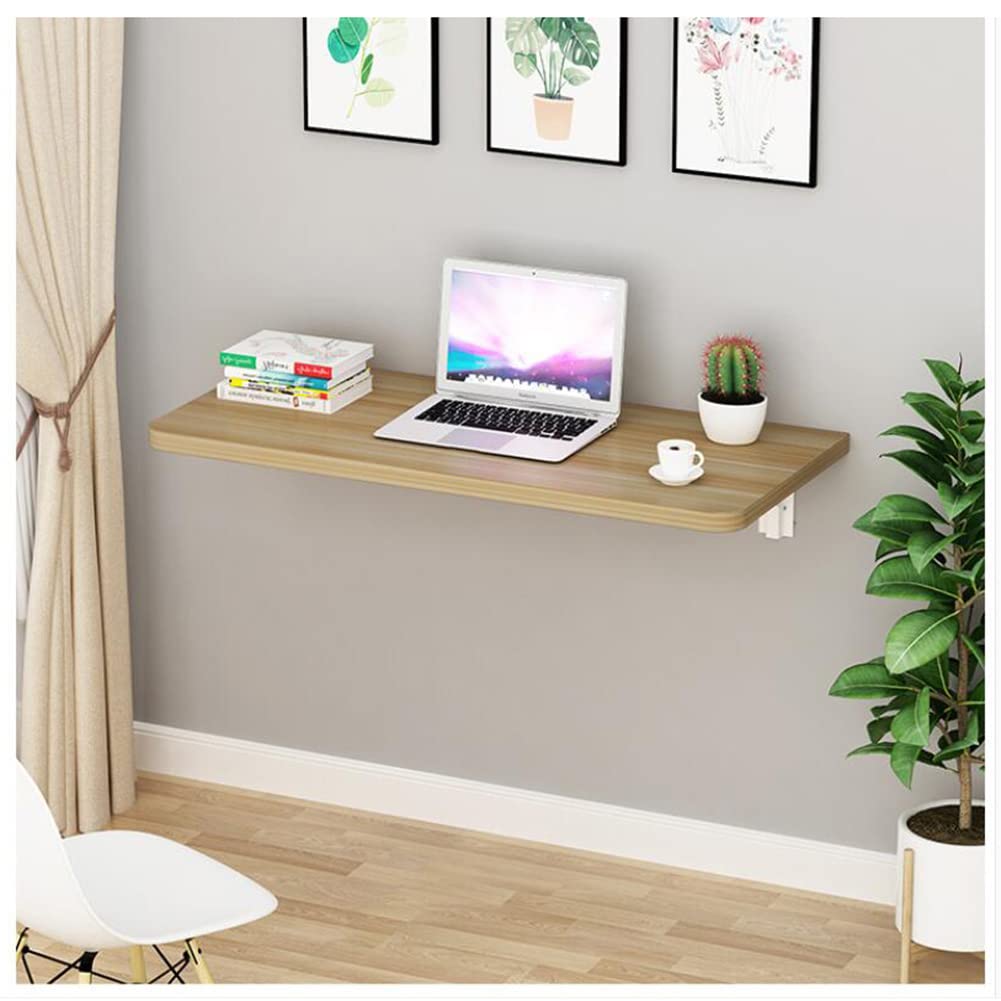 Generisch Wandtisch, Klapptisch zur Wandmontage mit Klapptisch, Kleiner Wandklapptisch für Büroküche, (30x90cm, 40x80cm, 50x100cm) Walnuss