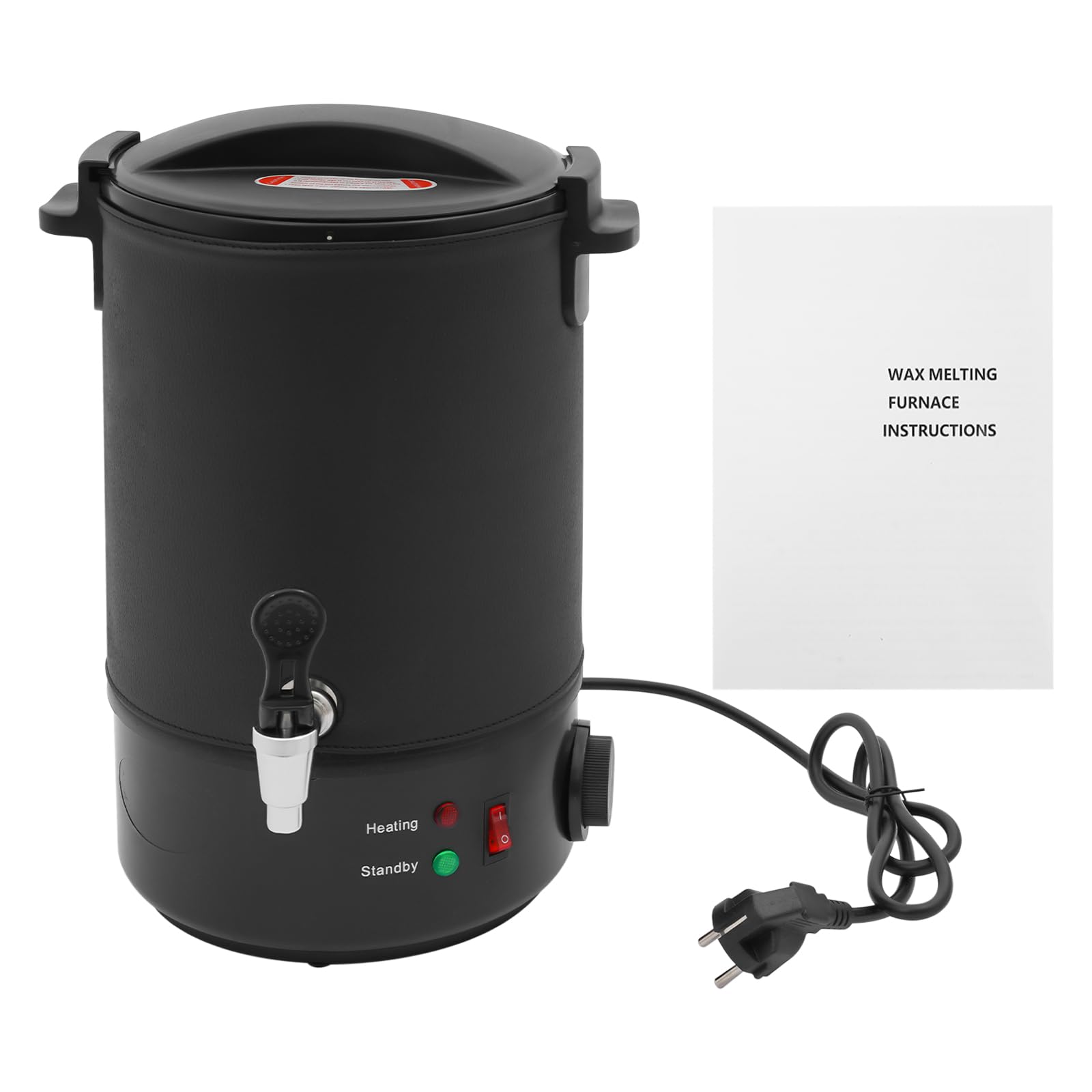 PHOYUXM Cera fundidora de cera de 1100 W, con tapa sellada, ajustable a 30 – 110 ℃, olla de fusión de cera para la fabricación de velas (6 L)