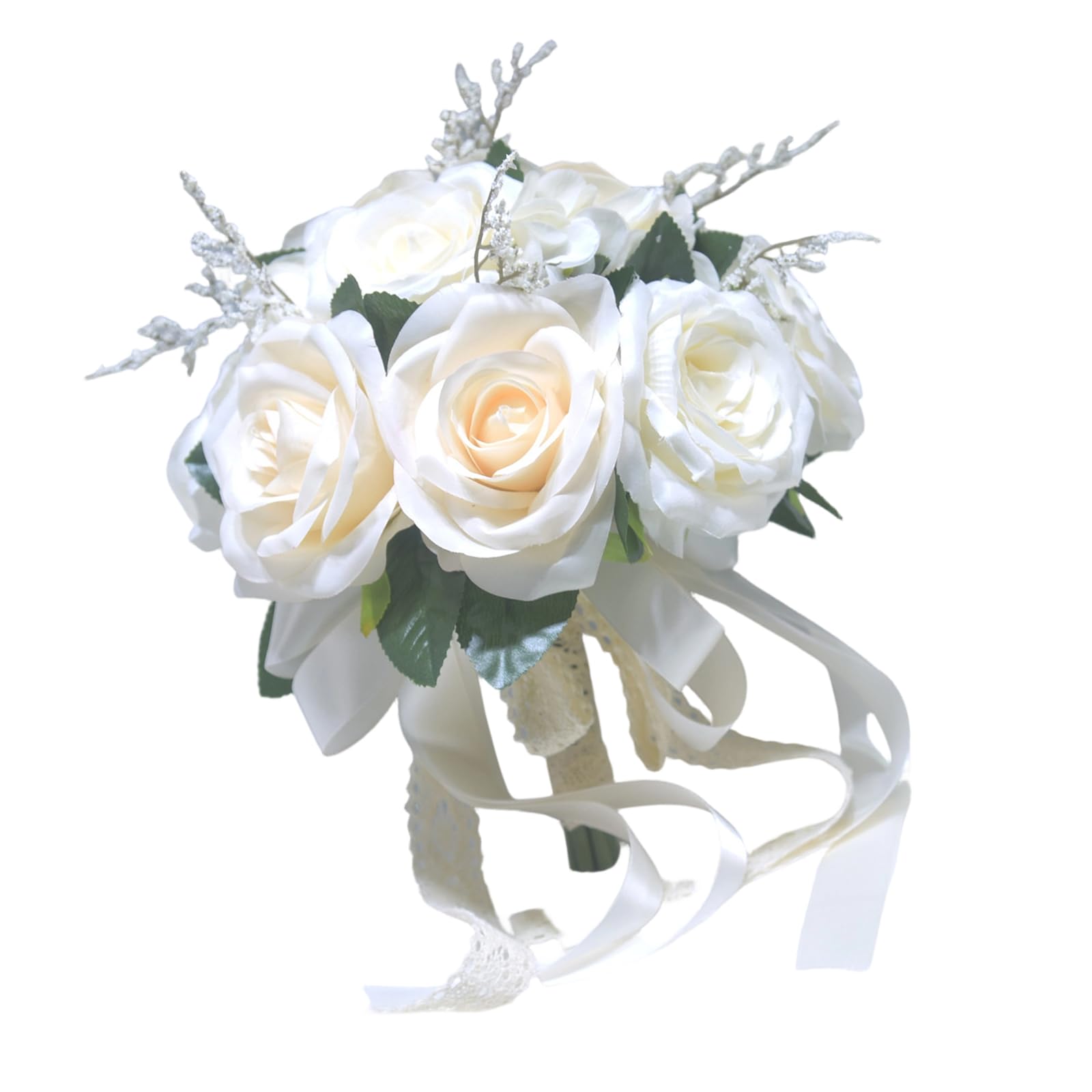 Bridal Bouquets Artificial Flowers Wedding Bouquet Flower Arrangement Ceremony Photography Anniversary Centerpiece Bridal Artificial Flowers for Wedding Photography Bride Elegant Rose