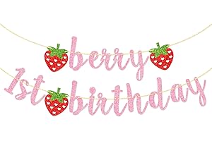 Berry First Birthday Banner: The Sweetest Decoration for Your Little One's Special Day