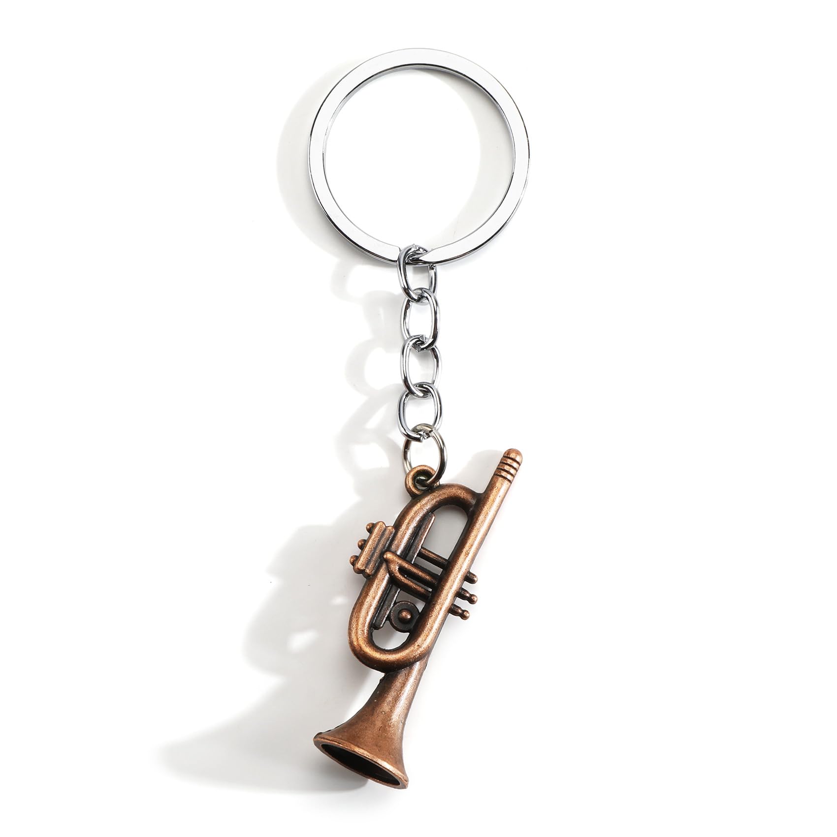 OBEISN Schlüsselanhänger Kreativer Mini-Saxophon Schlüsselring Für Frauen, Modernes Metallic-Geschenk, Geburtstagsgeschenk Für Schwester Oder Freundin