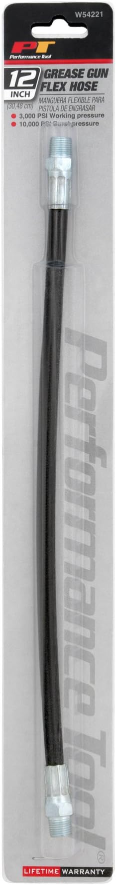 Performance Tool W54221 Tool, Other, 12" Hose (3,000 PSI)