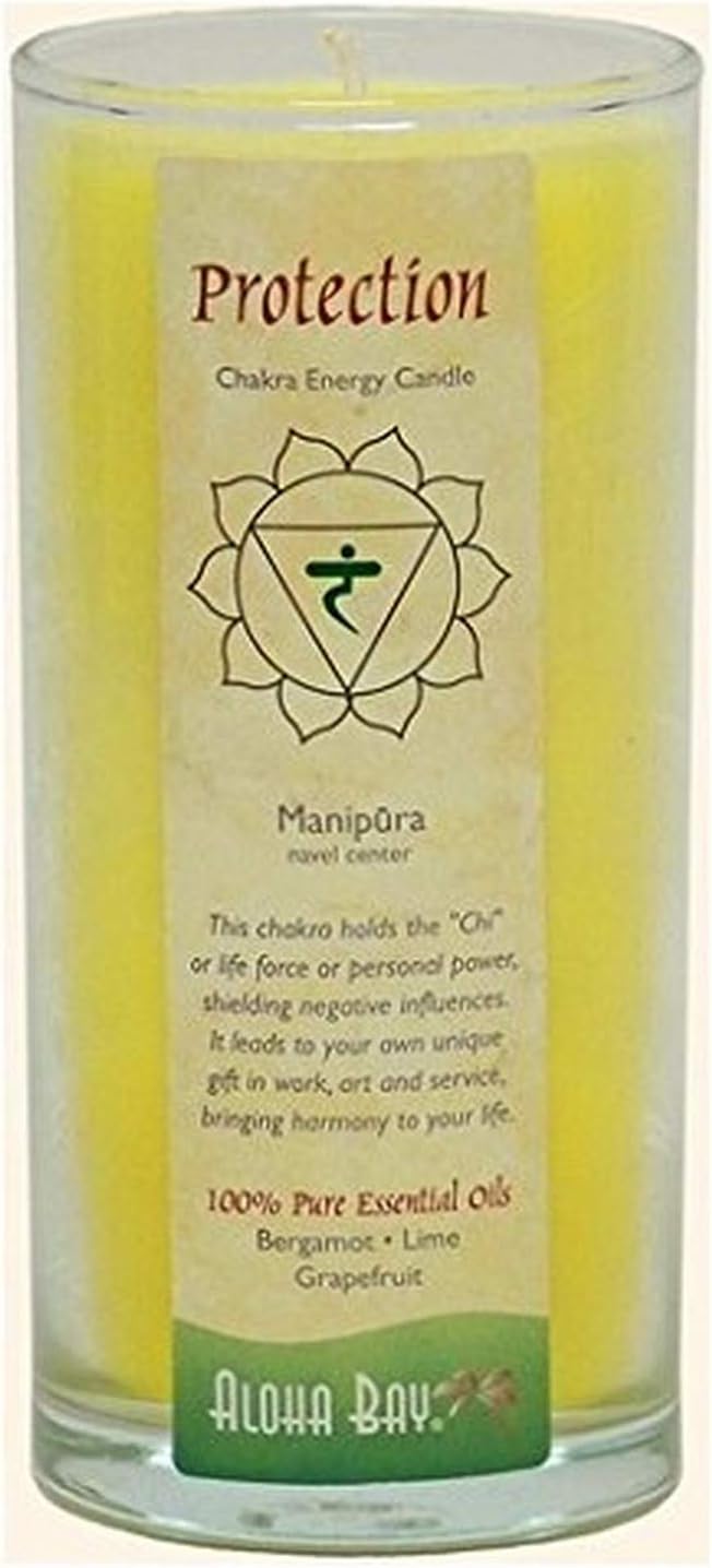 Aloha Bay Chakra Candle Jar, 11 OZ, Protection