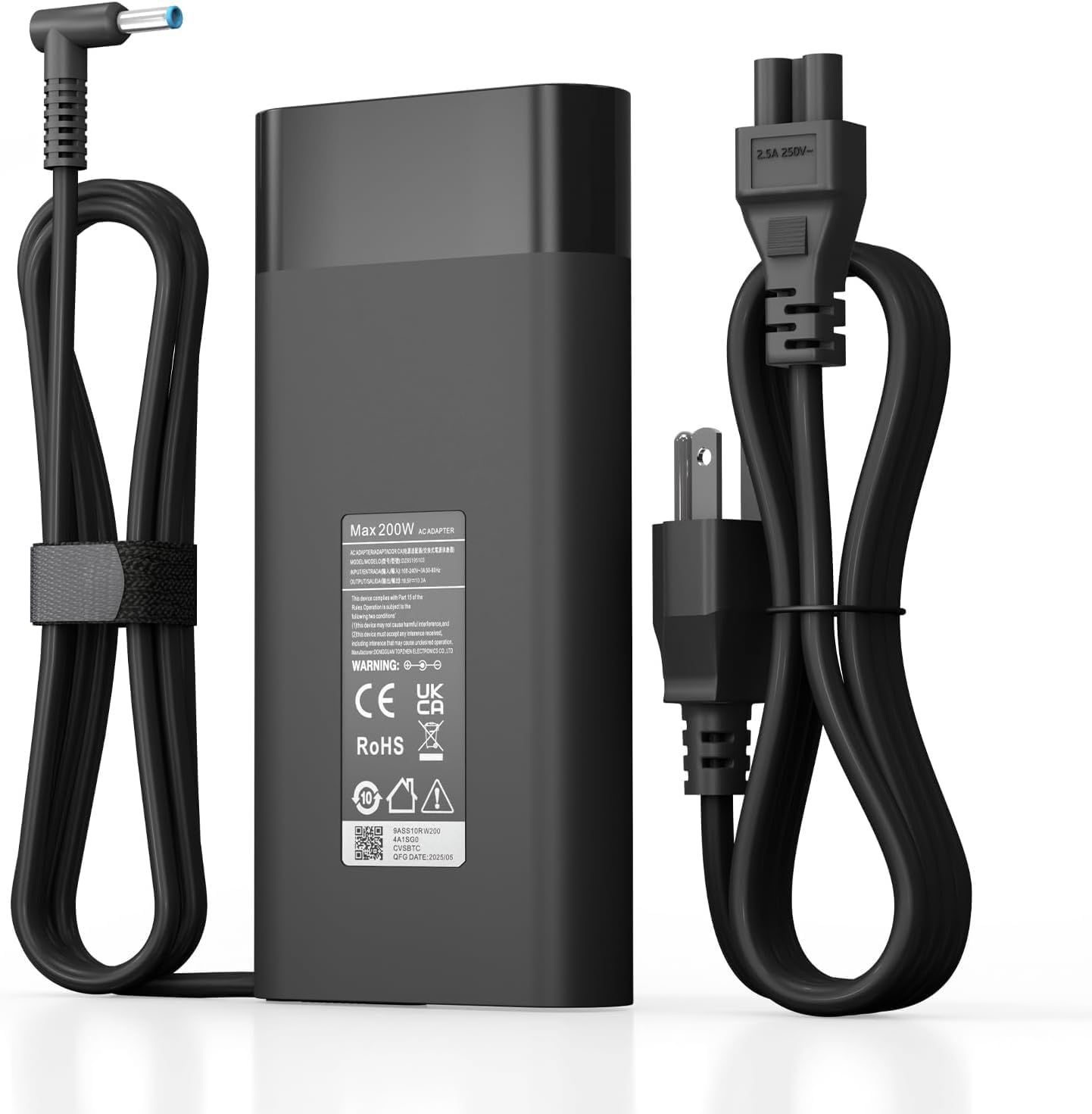 200W Laptop Charger for HP OMEN 15 17 Victus Gaming Notebook, ZBook 15 17 Studio G3 G4 G5 G6, Pavilion 17 15, TPN-DA10 TPN-CA11 19.5V 10.3A Power Adapter Cord