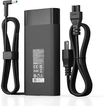 200W Laptop Charger for HP OMEN 15 17 Victus Gaming Notebook, ZBook 15 17 Studio G3 G4 G5 G6, Pavilion 17 15, TPN-DA10 TPN-CA11 19.5V 10.3A Power Adapter Cord