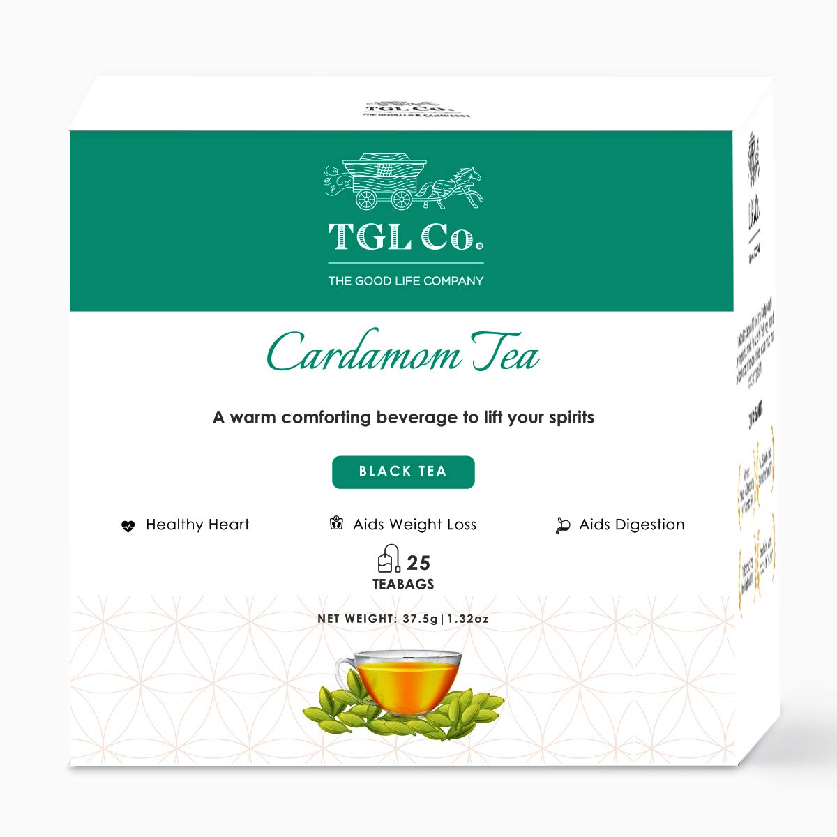TGL Co. Cardamom Black Tea Bags 25 Tea Bag (B08R5KZ1WG) Amazon Price History, Amazon Price Tracker