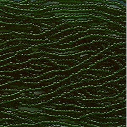 Genuine Jablonex Preciosa Czech Glass Seed Beads 11/0 Mini Hanks - Green Transparent