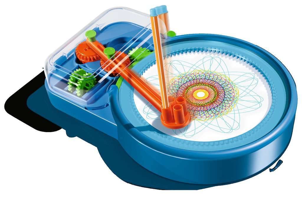 Ravensburger Spiral-Designer-Maschine, Zeichnen lernen für Kinder ab 6 Jahren, Kreatives Zeichen-Set für elektronisches oder manuelles Zeichnen