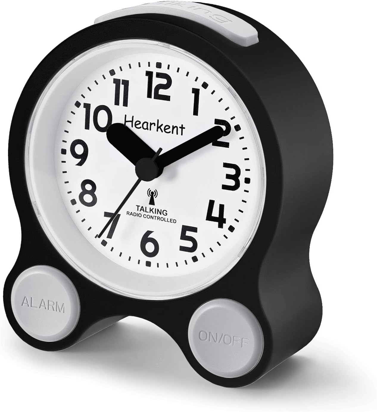 Hearkent Dementia Clock Talking Clock for Seniors or Blind People Radio Controlled with 5 Sets of Separate Alarms English Speaking Pleasant Voice