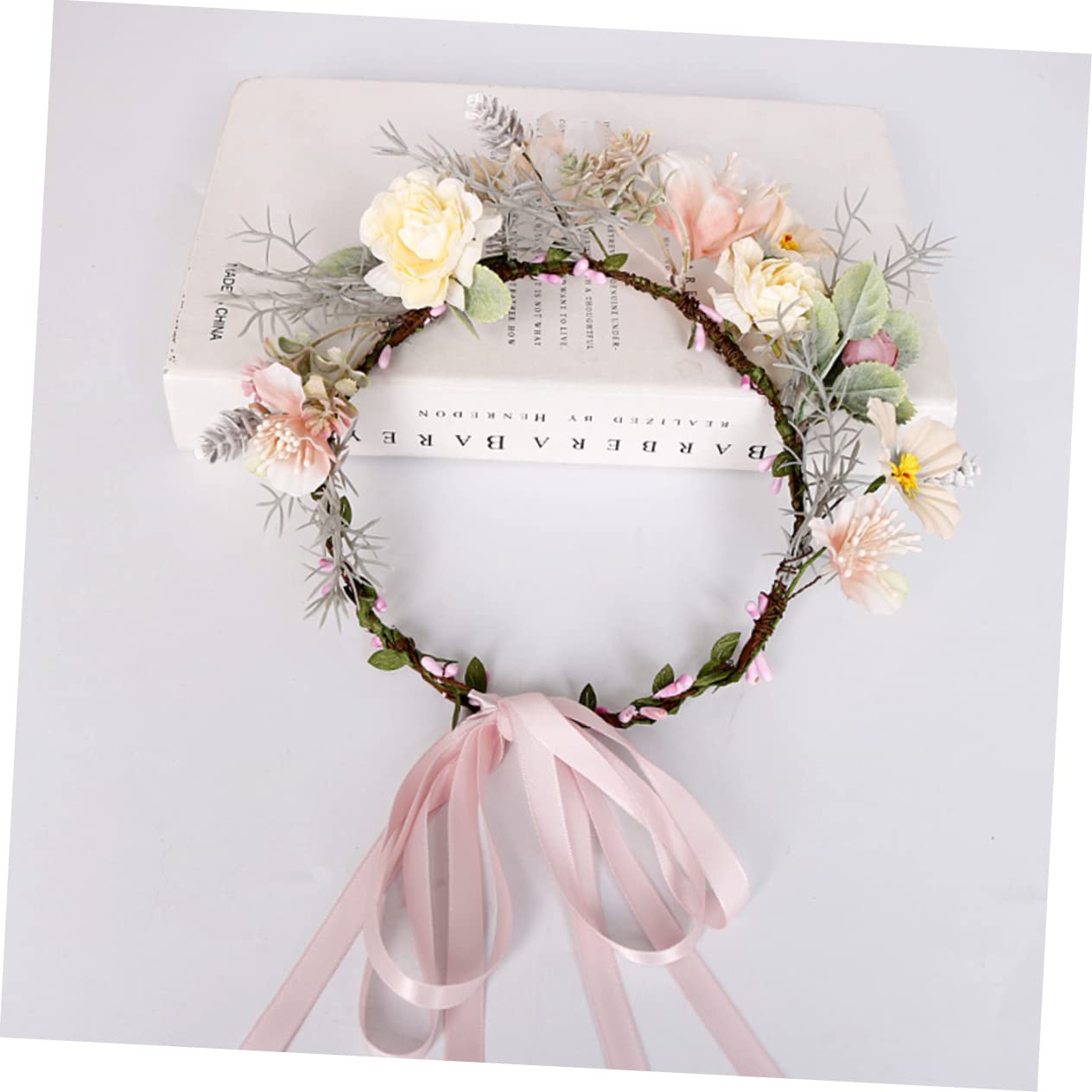 FRCOLOR 3stücke Bohemian Stil Blumenkranz Haarschmuck Mit Ripsband Elegantes Farbenfrohes Haarband Für Hochzeiten Partys Und Fotorequisiten Für Mädchen