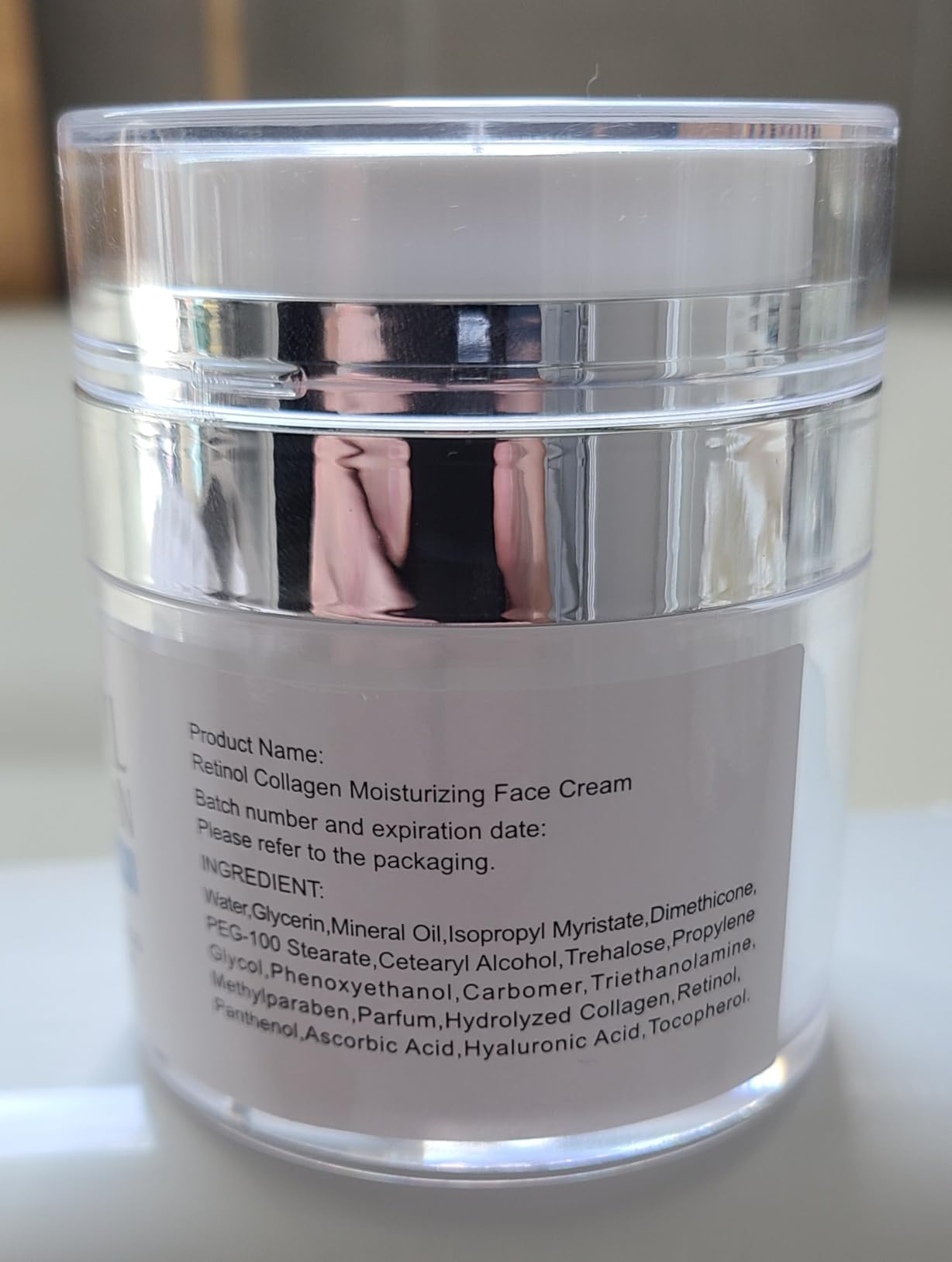Grospe Retinol Moisturizer With Collagen & Hyaluronic Acid, Collagen Face Cream for Tightening and Firming, Anti Wrinkle Face Cream for Women and Men for Fine Lines and Dryness - All Skin Types 1.7 Fl Oz