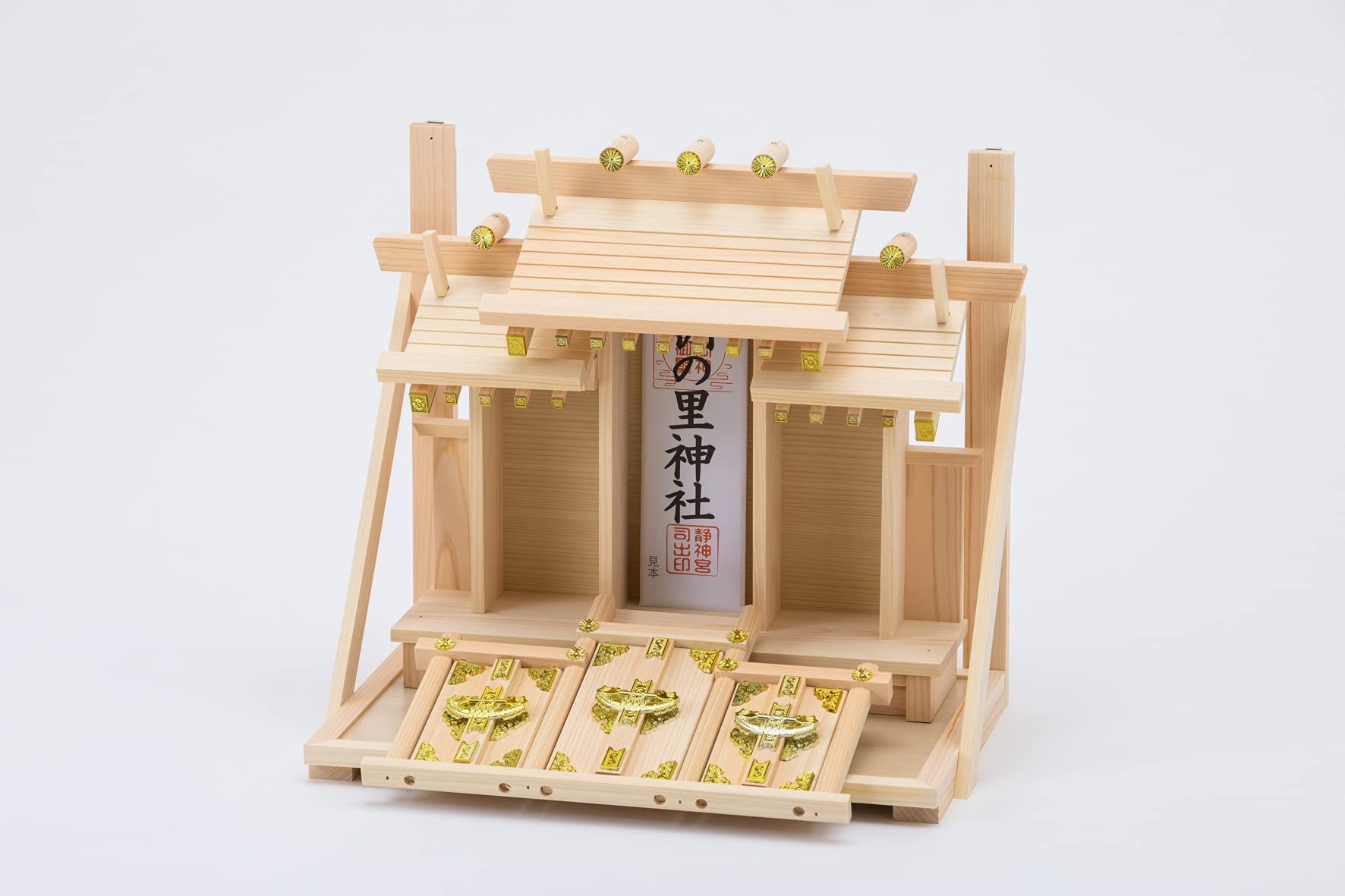 Amazon｜神棚の里 神棚 壁掛け三社 出雲 ナチュラル｜神棚 オンライン通販