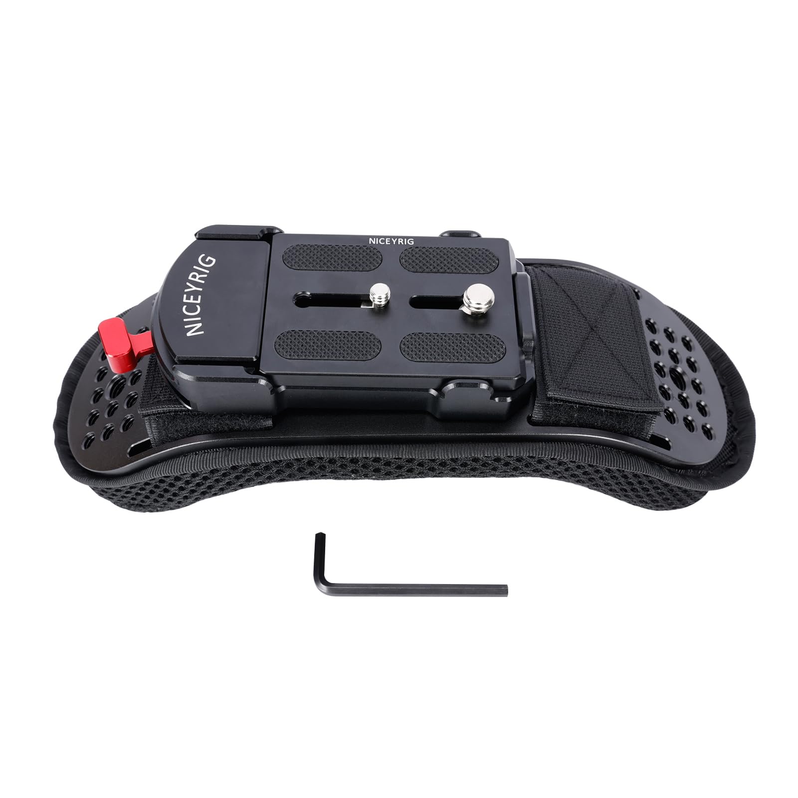 NICEYRIG Kit di supporto a spalla a sgancio rapido per fotocamera, con piastra di base a sgancio rapido per fotocamera DSLR e videocamera, aste da 15 mm, stabilizzatore video per filmmaking