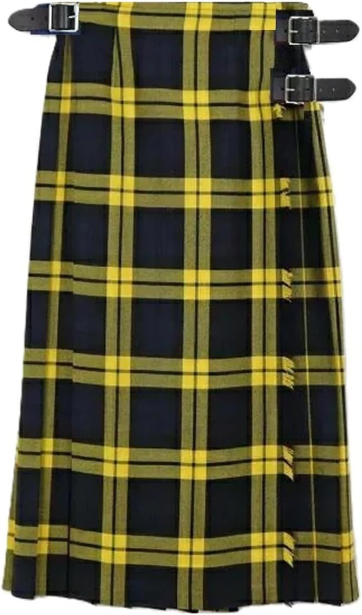 美品　O'NEIL OF DUBLIN オニール　ウールキルトスカート ロング セール】ONeil of Dublin ウールミックス キルトスカート ロング 83cm