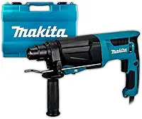 Martelete Combinado Makita HR2670 26mm 800W SDS-Plus C/Maleta Perfuração Rompimento para Eletricista Encanador Profissional - 127v
