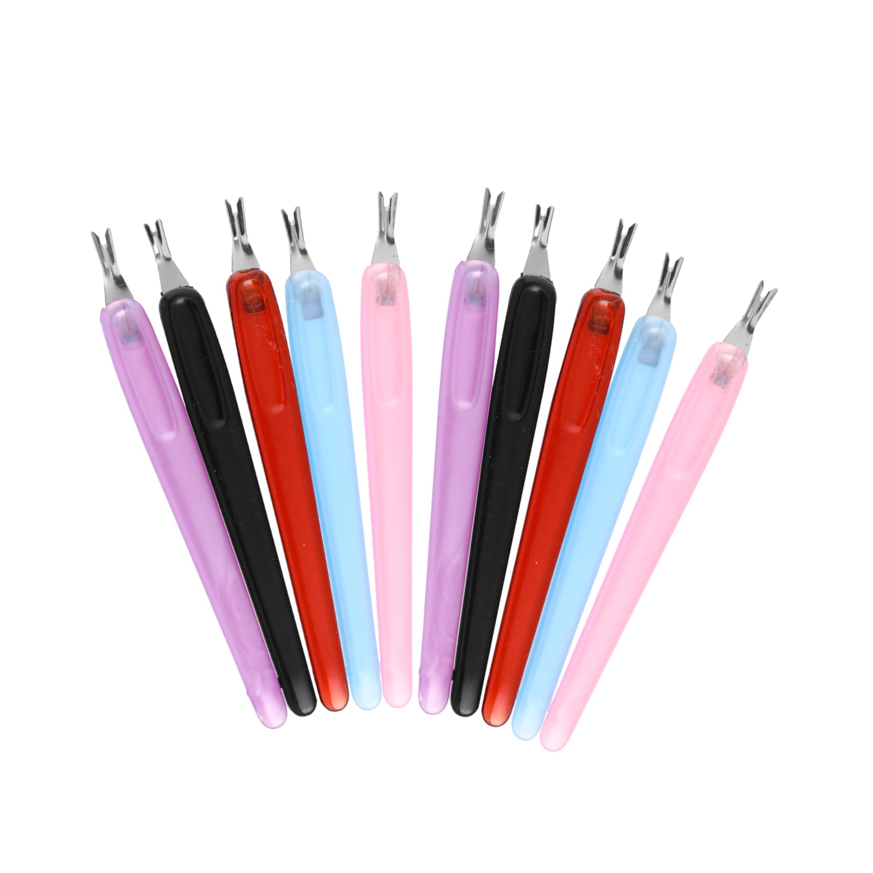 IWOWHERO Stainless Steel Cuticle Fork Tool Dead Skin Removal Kit Perfect for Home Use