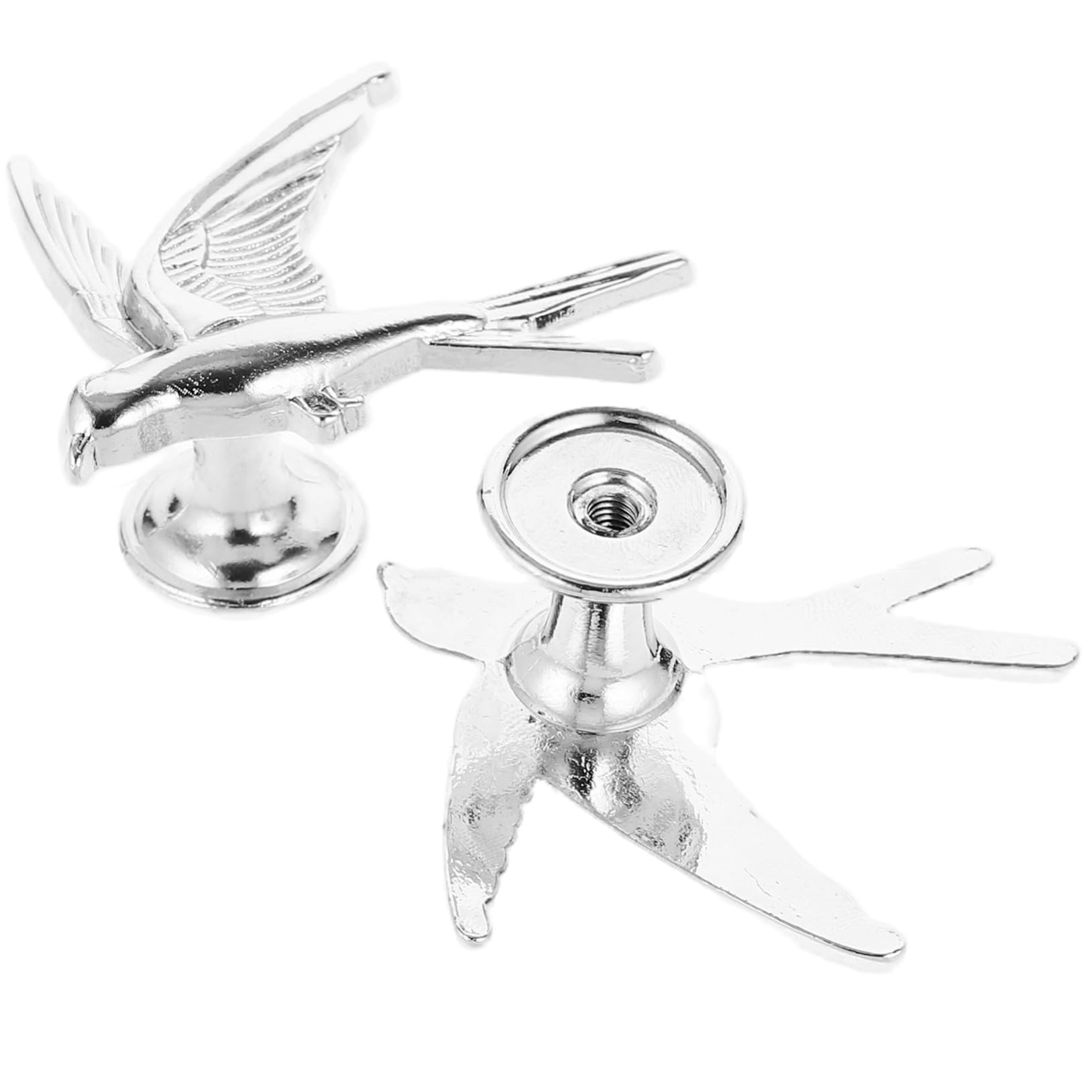 WOONEKY 5 Set Di Pomelli Per Porte in Stile Maniglie Per Cassetti in Metallo Pomelli Decorativi Per Armadi E Cassettiere Maniglia Per Mobili A Forma Di 2 Pezzi * 5