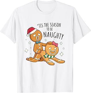 Sarcastic Christmas Humor Shirts Co. Funny Rude Xmas Shirt Bonking Gingerbread Naughty Christmas T-Shirt